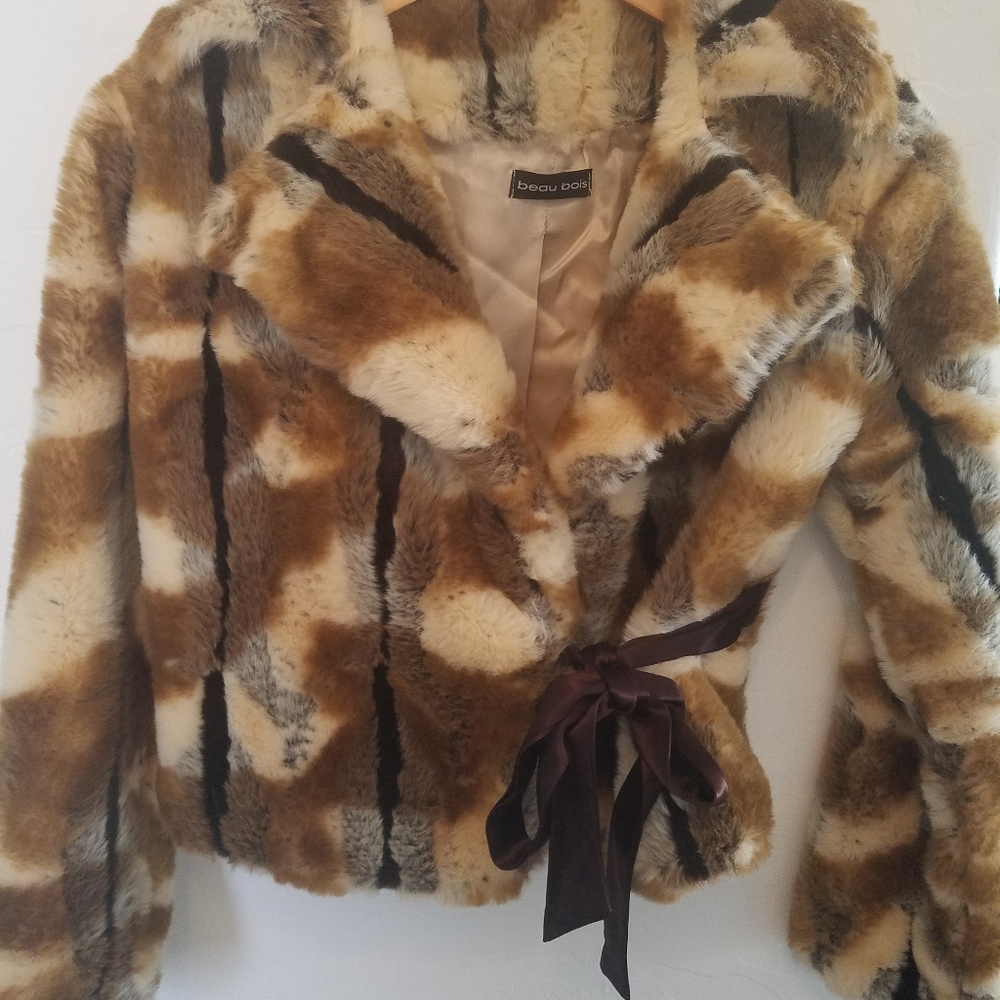 Faux fur jacket